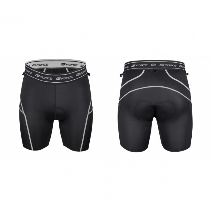 Pantaloni Force Blade MTB cu sub-pantaloni cu bazon rosu XXL [3]