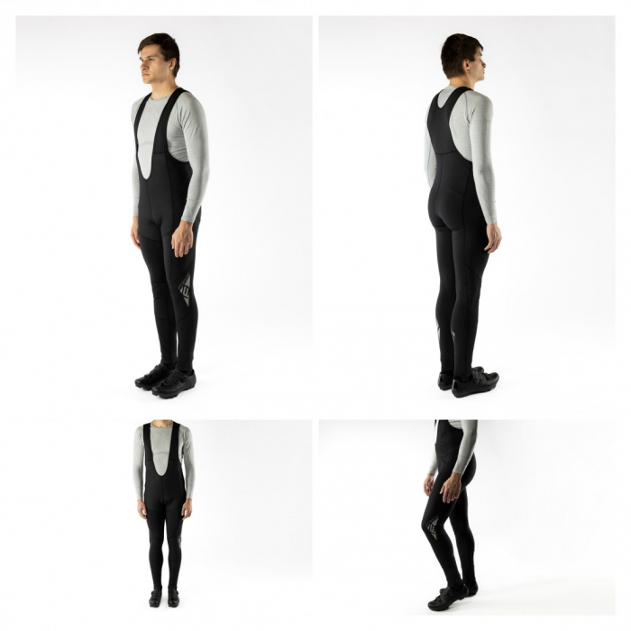 Pantaloni lungi cu bretele fara bazon Force Shard Windster negri M [3]