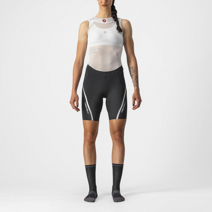 Pantaloni scurti Castelli Velocissima 3 de dama Negru/Argintiu XS [1]