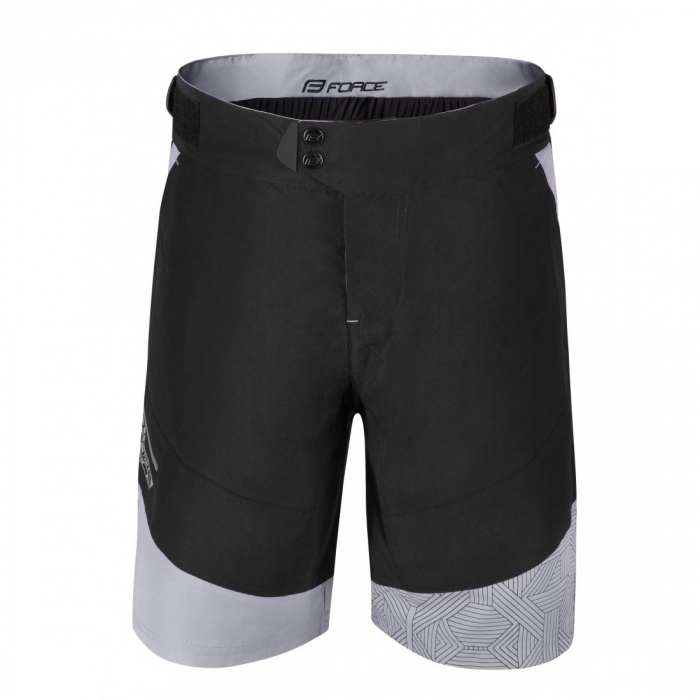 Pantaloni scurti cu bazon Force Storm negru/gri negru/gri XS [6]