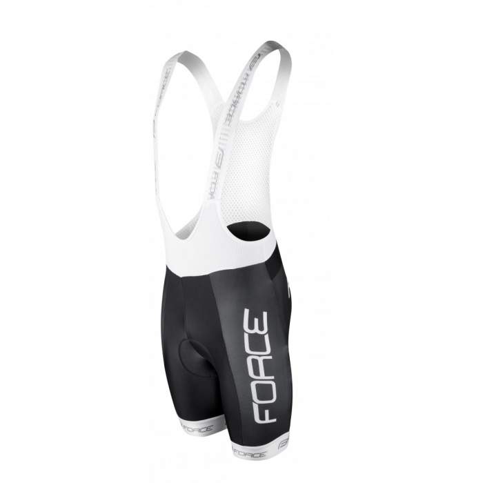 Pantaloni scurti cu bazon si bretele Force Team18 Negru/Alb XS [5]
