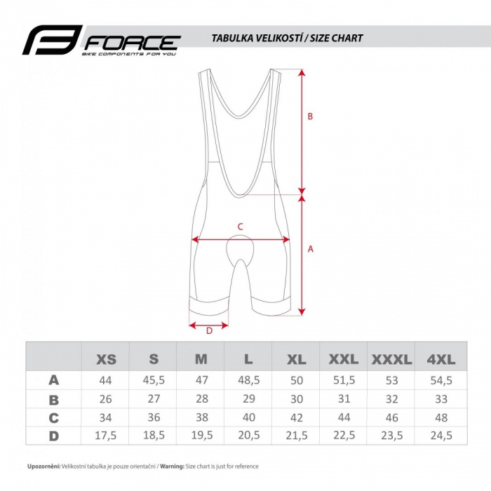 Pantaloni scurti cu bazon si bretele Force Team18 Negru/Alb XS [4]