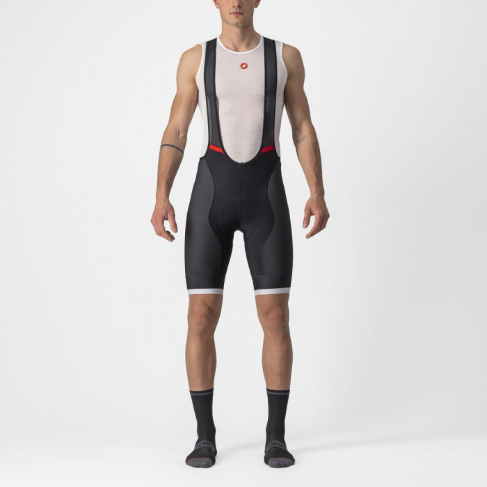 Pantaloni scurti cu bretele Castelli Competizione Kit Negru/Gri XXL [1]