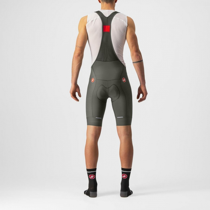 Pantaloni scurti cu bretele Castelli Competizione Verde Inchis XL [1]