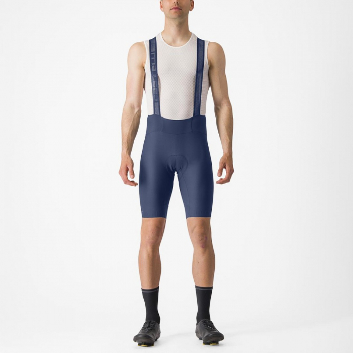 Pantaloni scurti cu bretele Castelli Espresso Indigo M [1]