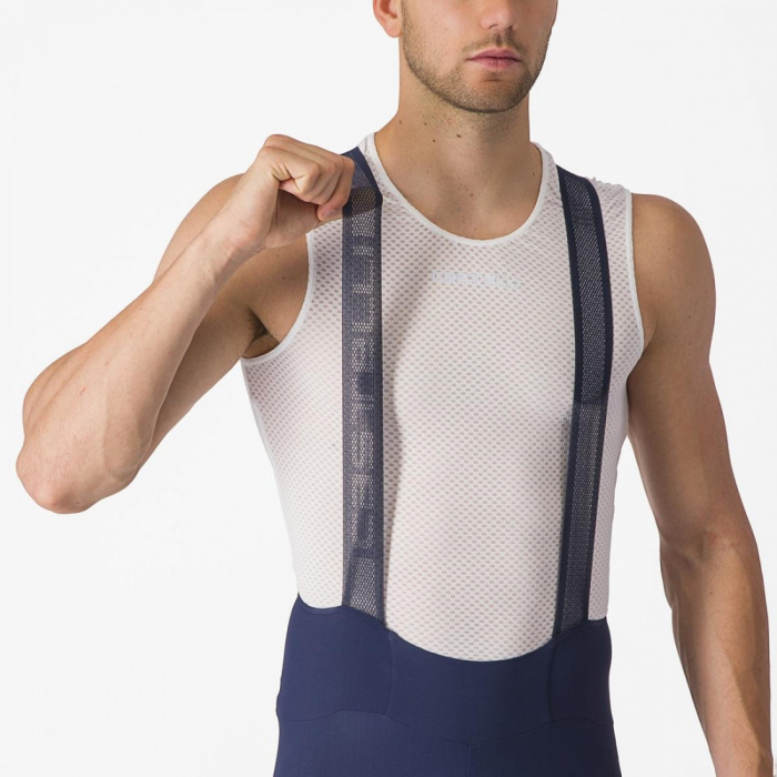 Pantaloni scurti cu bretele Castelli Espresso Indigo M [5]