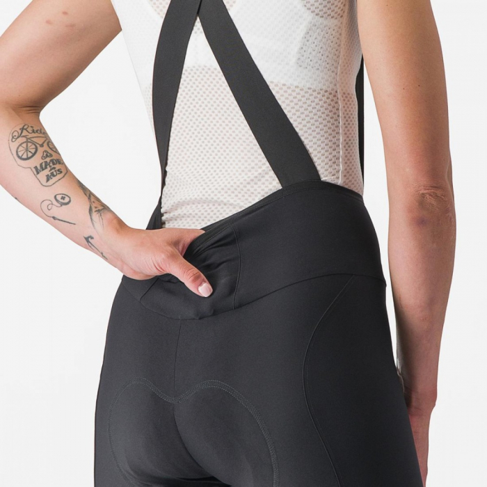 Pantaloni scurti cu bretele Castelli Espresso W DT de dama Negru M [4]