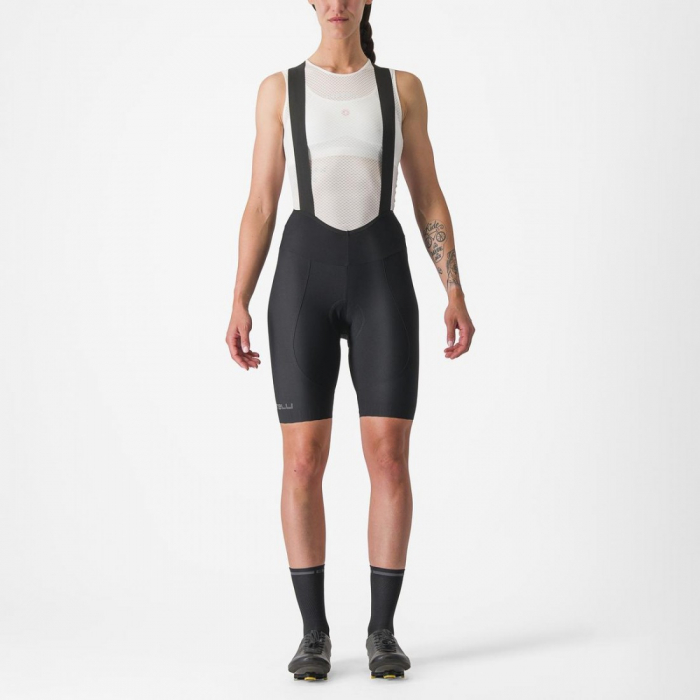 Pantaloni scurti cu bretele Castelli Espresso W DT de dama Negru M [1]
