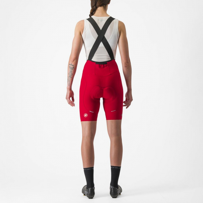 Pantaloni scurti cu bretele Castelli Espresso W DT de dama Rosu XS [2]