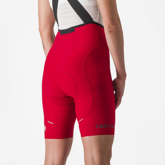 Pantaloni scurti cu bretele Castelli Espresso W DT de dama Rosu XS [4]