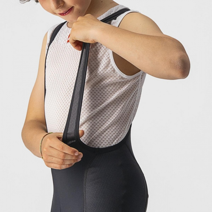 Pantaloni scurti cu bretele Castelli Jr Competizione pentru copii Negru 4A [2]