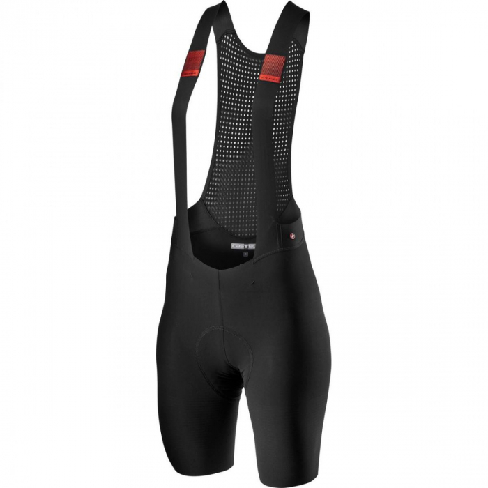 Pantaloni scurti cu bretele Castelli Premio Black W de dama Negru S [1]