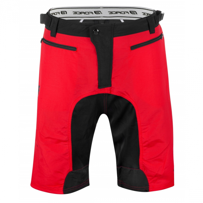 Pantaloni scurti Force MTB-11 bazon detasabil Rosu/Negru XXL [6]