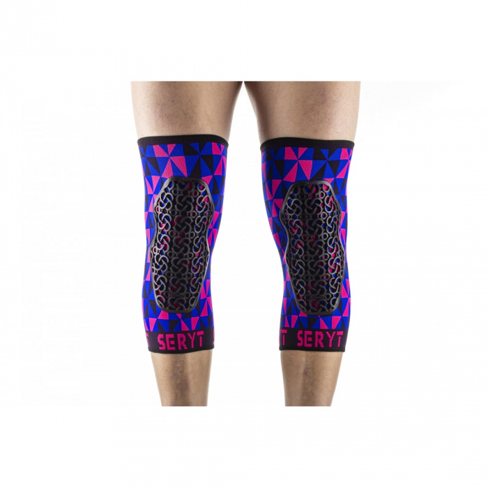 Protectii genunchi Seryt Arlecchino Pink Blue L/XL [1]
