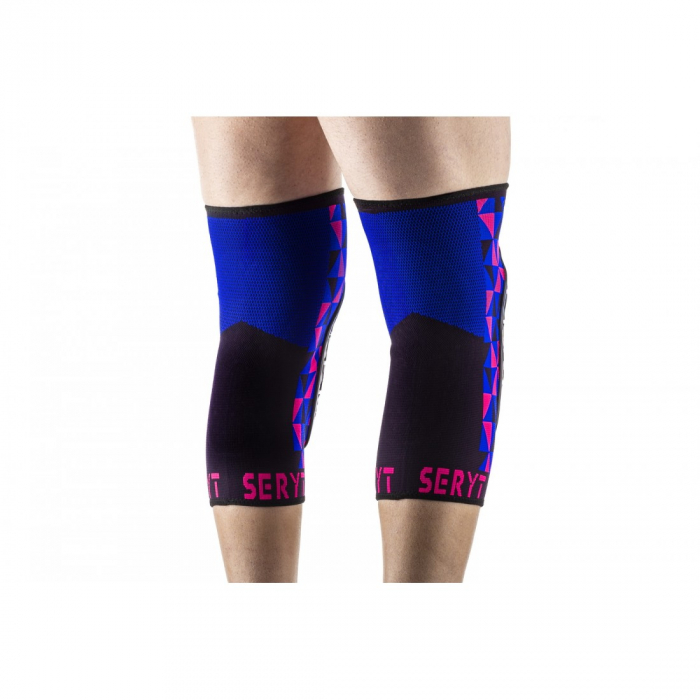 Protectii genunchi Seryt Arlecchino Pink Blue S [5]