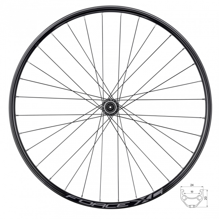Roata fata 28/29 Force XC Disc 622x19 centerlock neagra [1]