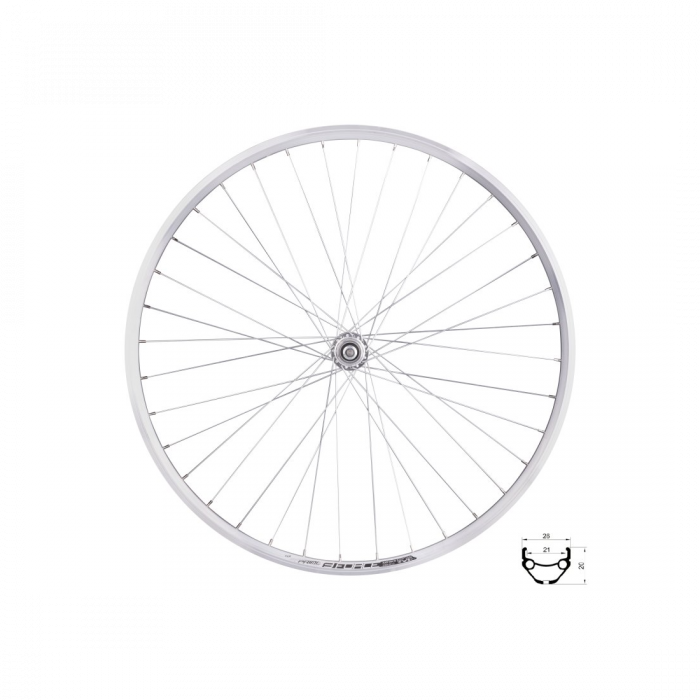 Roata spate Force Prime 28 622x21 Argintie 36h [1]