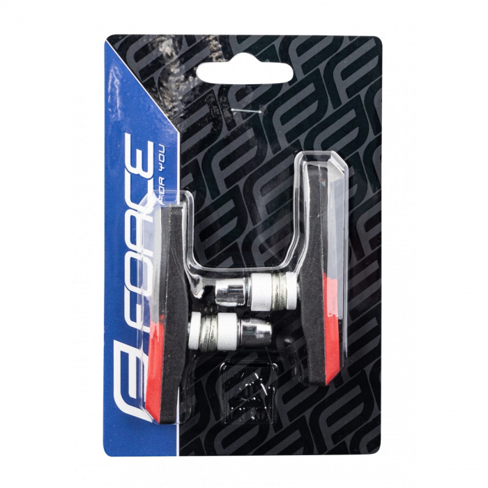Saboti frana Force 70mm negru/rosu impachetat [2]