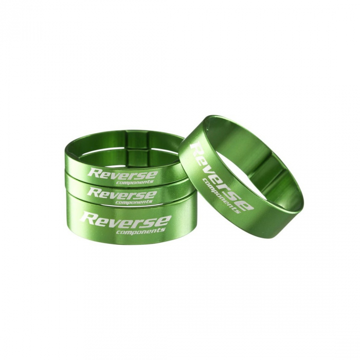 Set distantiere Reverse 1.1/8 aluminiu verzi [1]