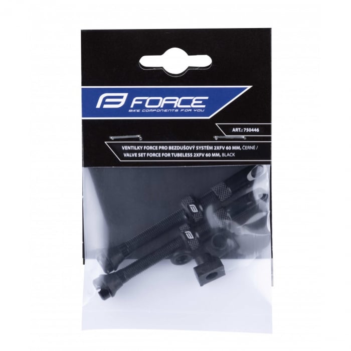 Set Valve Tubeless Force 2xFv 60mm Negre [2]