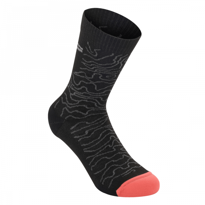 Sosete Alpinestars Drop Socks 15 Black/Mid Gray M [1]
