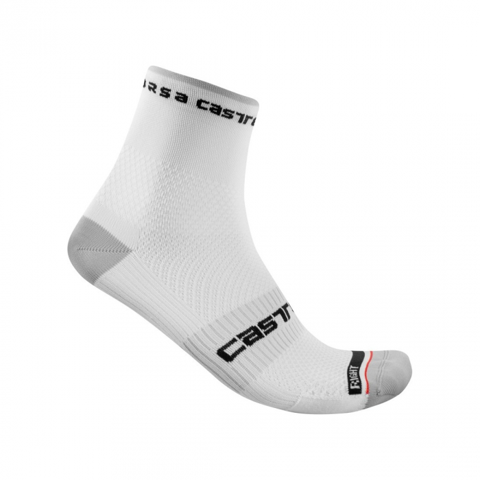 Sosete Castelli Rosso Corsa PRO 9 Alb L/XL 40-43 [1]