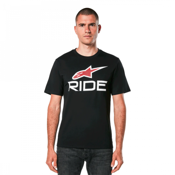 Tricou Alpinestars Ride 4.0 CSF Tee Black/White/Red XL [1]