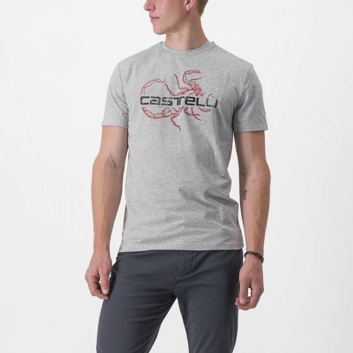 Tricou casual Castelli Finale Tee Gri XL [1]