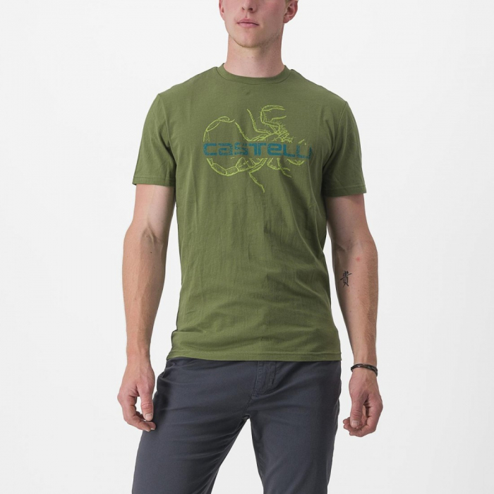 Tricou casual Castelli Finale Tee Verde XXL [1]