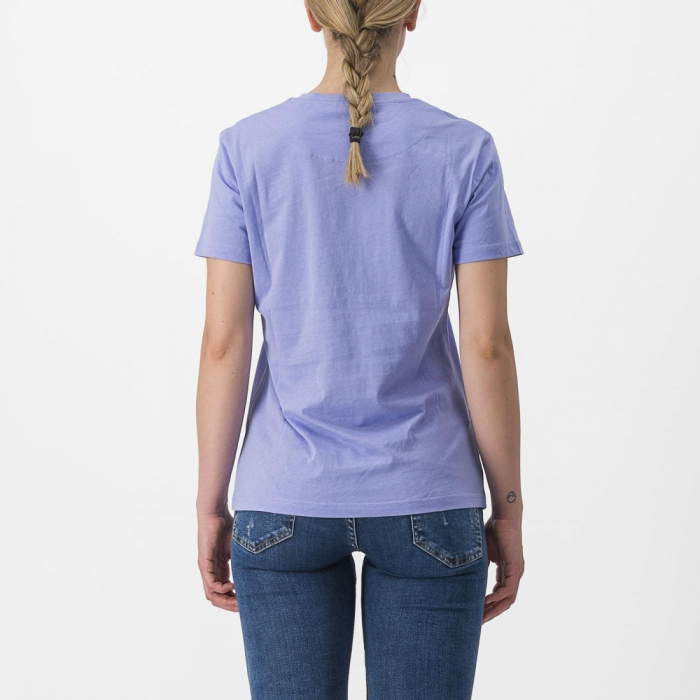 Tricou casual Castelli Pedalare Tee de dama Violet M [2]