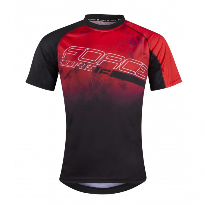 Tricou ciclism Force MTB Core rosu/negru XXL [4]