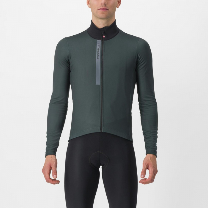 Tricou cu maneca lunga Castelli Entrata Thermal Verde Inchis XXL [1]