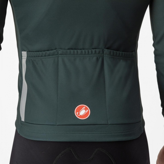 Tricou cu maneca lunga Castelli Entrata Thermal Verde Inchis XXL [3]