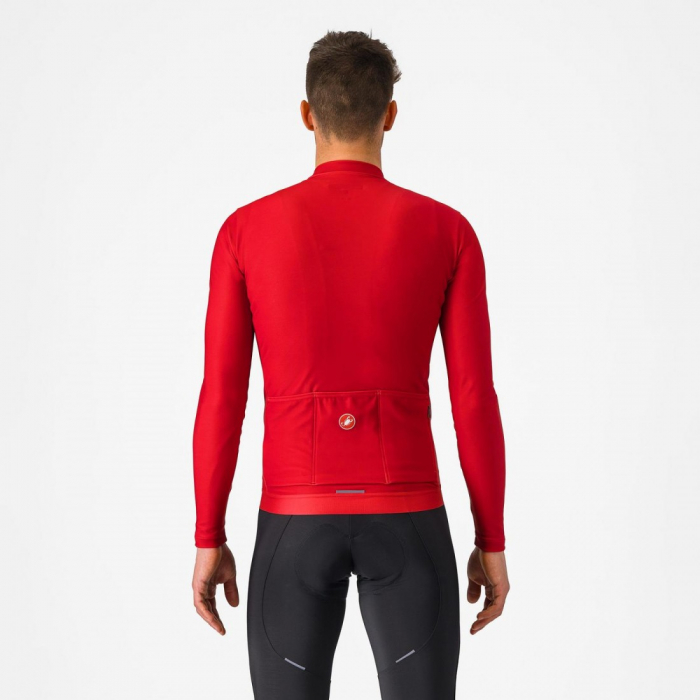 Tricou cu maneca lunga Castelli Espresso Thermal Rosu Aprins L [2]