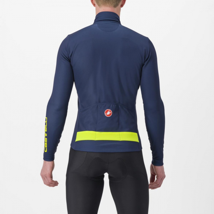 Tricou cu maneca lunga Castelli Puro 3 FZ BelgianBlue/YellowFluoReflex S [2]