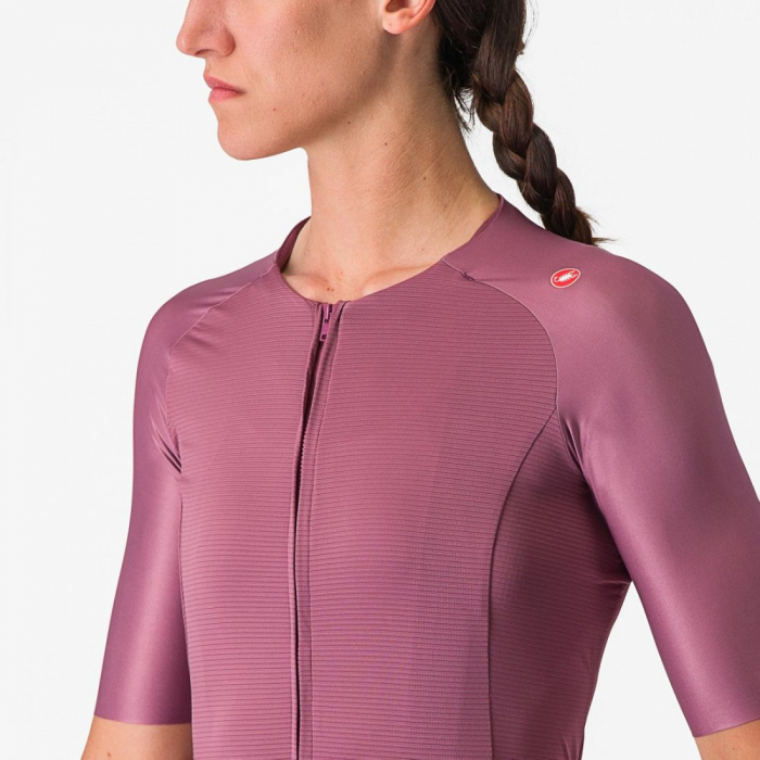 Tricou cu maneca scurta Castelli Aero PRO 7.0 W de dama Mov XS [6]