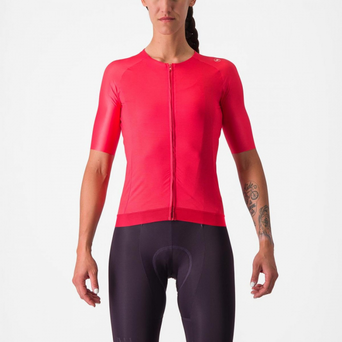 Tricou cu maneca scurta Castelli Aero PRO 7.0 W de dama Rosu M [1]