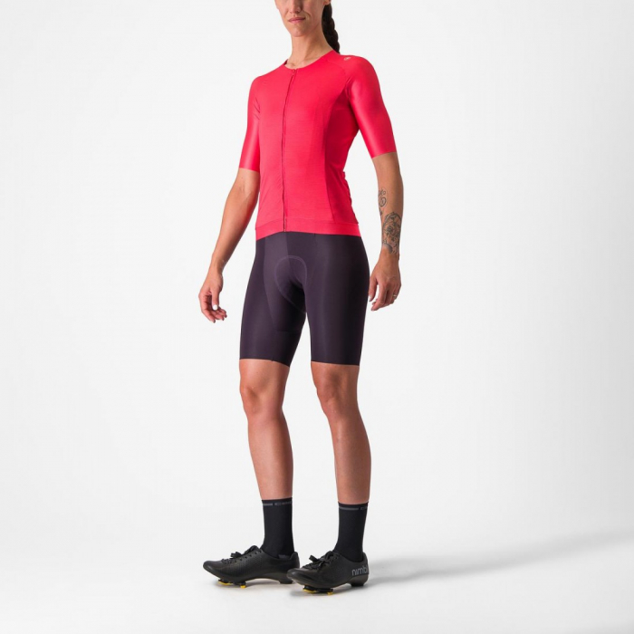 Tricou cu maneca scurta Castelli Aero PRO 7.0 W de dama Rosu S [7]