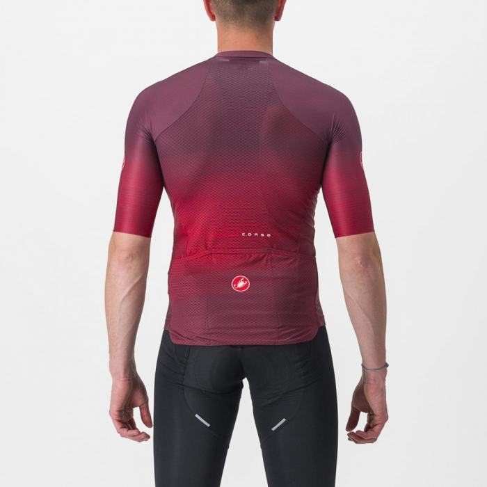 Tricou cu maneca scurta Castelli Aero Race 6.0 Visiniu L [2]
