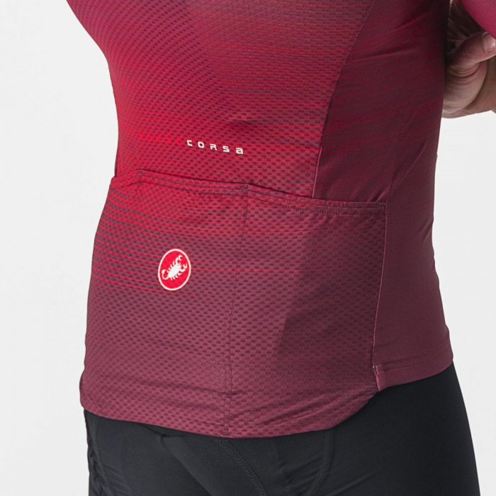 Tricou cu maneca scurta Castelli Aero Race 6.0 Visiniu L [4]