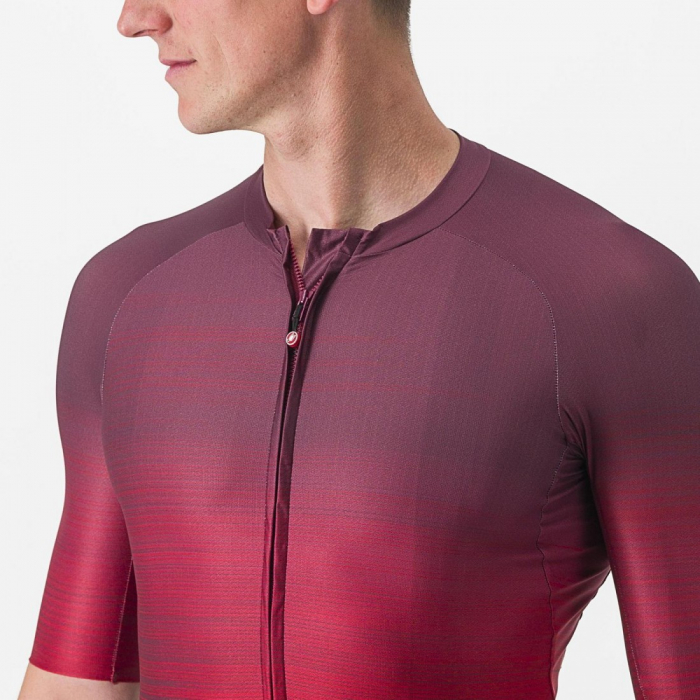 Tricou cu maneca scurta Castelli Aero Race 6.0 Visiniu L [5]