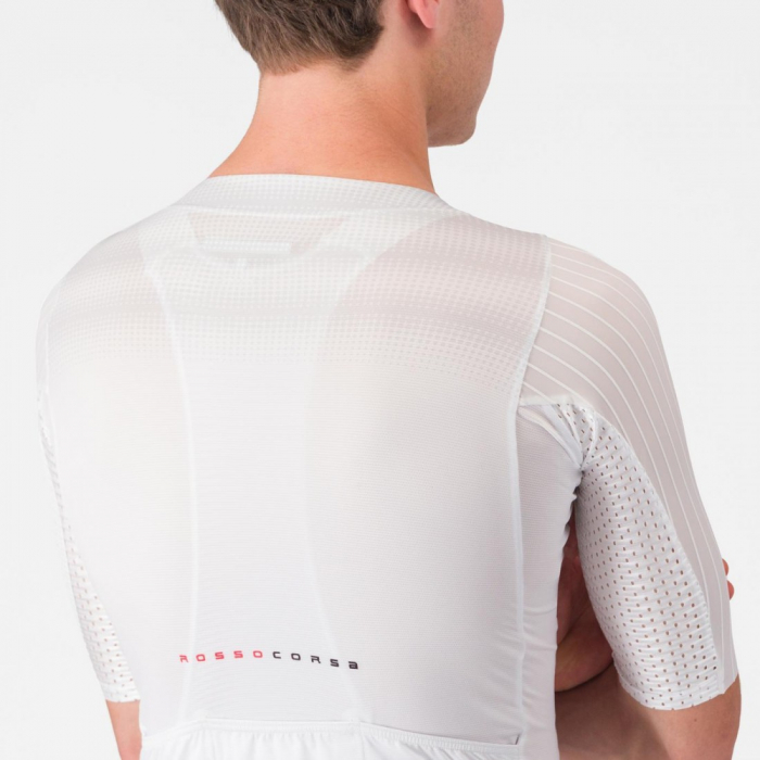 Tricou cu maneca scurta Castelli Aero Race 8S, pentru barbati, alb, M [4]