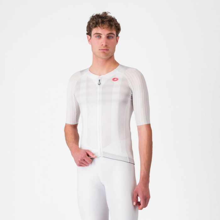 Tricou cu maneca scurta Castelli Aero Race 8S, pentru barbati, alb, S [1]