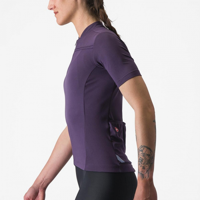 Tricou cu maneca scurta Castelli Anima 4 de dama Mov M [4]
