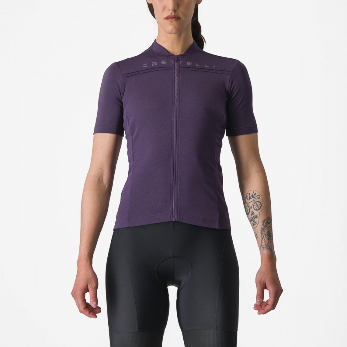 Tricou cu maneca scurta Castelli Anima 4 de dama Mov S [1]