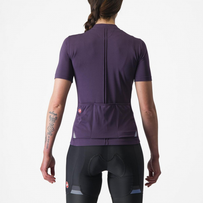 Tricou cu maneca scurta Castelli Anima 4 de dama Mov S [2]