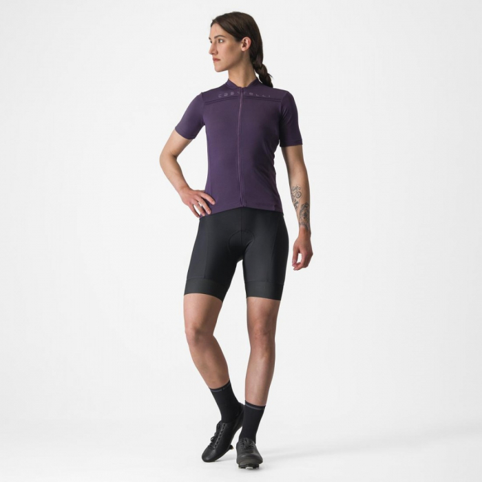 Tricou cu maneca scurta Castelli Anima 4 de dama Mov S [8]