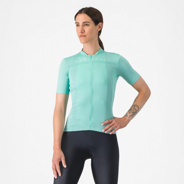 Tricou cu maneca scurta Castelli Anima 4, pentru femei, albastru piscina, L [1]