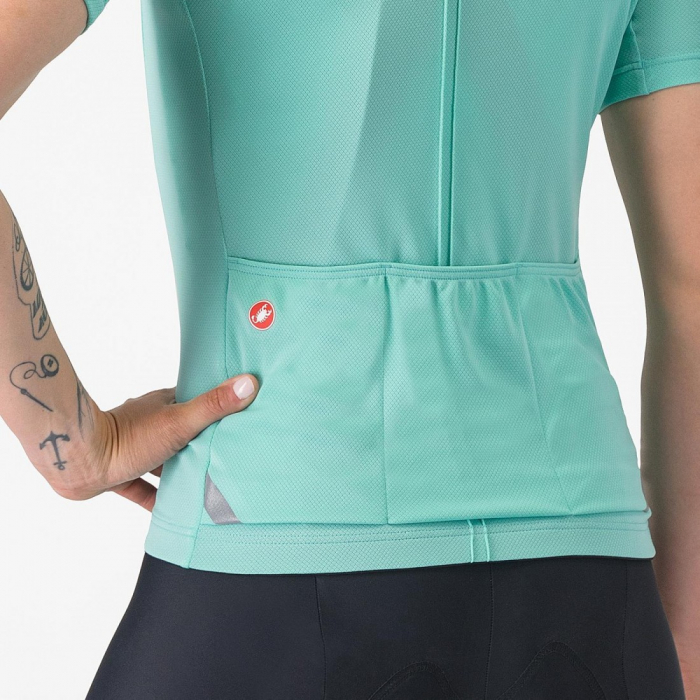 Tricou cu maneca scurta Castelli Anima 4, pentru femei, albastru piscina, S [6]
