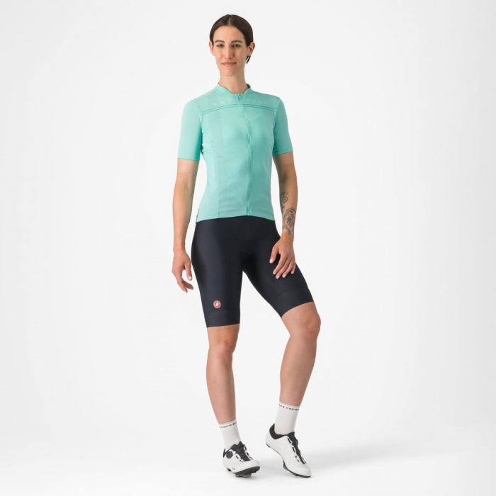 Tricou cu maneca scurta Castelli Anima 4, pentru femei, albastru piscina, XS [5]